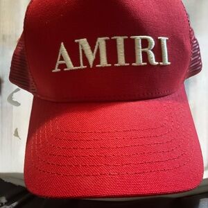 AMIRI Vibrant Red TRUCKER HAT
